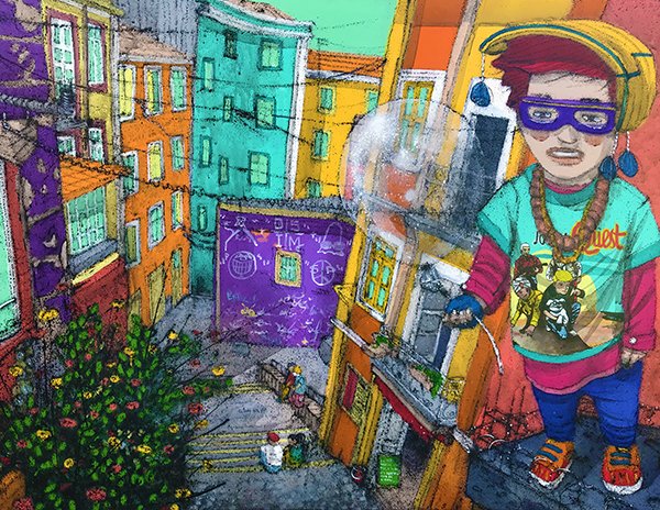 A bola do mundo 2019 Técnica mista sobre canvas 130cm x 100cm (2) A bola do mundo 2019 Técnica mista sobre canvas 130cm x 100cm (2)
