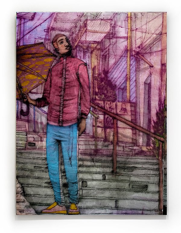 Enquanto a chuva não vem 2019 Técnica mista sobre canvas 100cm x 130cm Enquanto a chuva não vem 2019 Técnica mista sobre canvas 100cm x 130cm