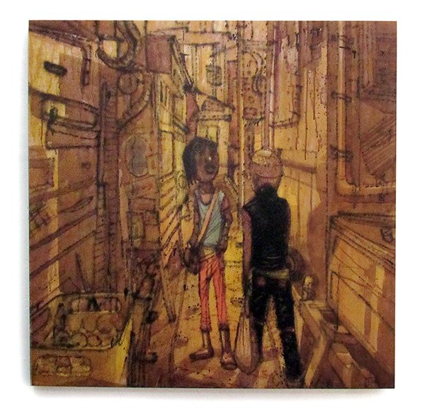 O acerto - 2017 - Técnica mista sobre canvas - 100cm x 100cm O acerto - 2017 - Técnica mista sobre canvas - 100cm x 100cm