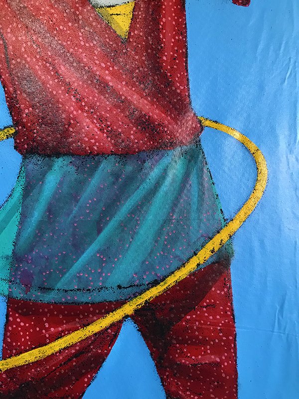 O mundo gira e ela brinca 2020 Técnica mista sobre canvas 70cm x 150cm (3) O mundo gira e ela brinca 2020 Técnica mista sobre canvas 70cm x 150cm (3)