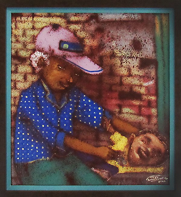 O pai te ama - 2016 - Técnica mista sobre canvas - 55cm x 60cm O pai te ama - 2016 - Técnica mista sobre canvas - 55cm x 60cm