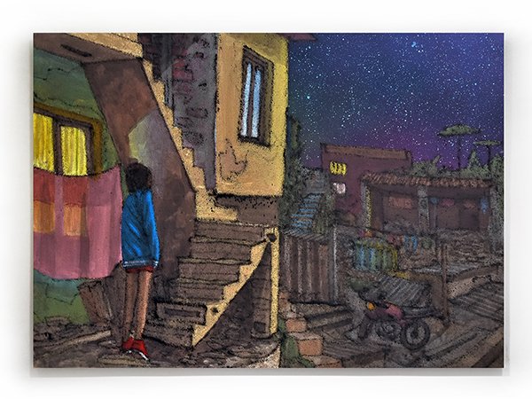 O retorno 2019 Técnica mista sobre canvas 90cm x 65cm O retorno 2019 Técnica mista sobre canvas 90cm x 65cm