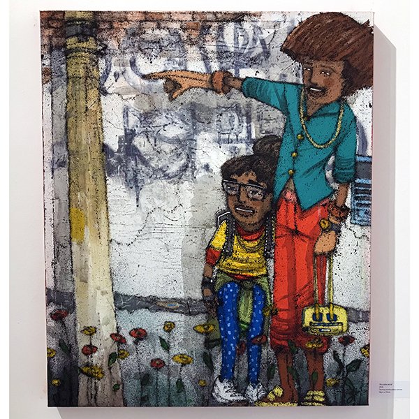 Pro lado de lá 2019 Técnica mista sobre canvas 58cm x 70cm Pro lado de lá 2019 Técnica mista sobre canvas 58cm x 70cm