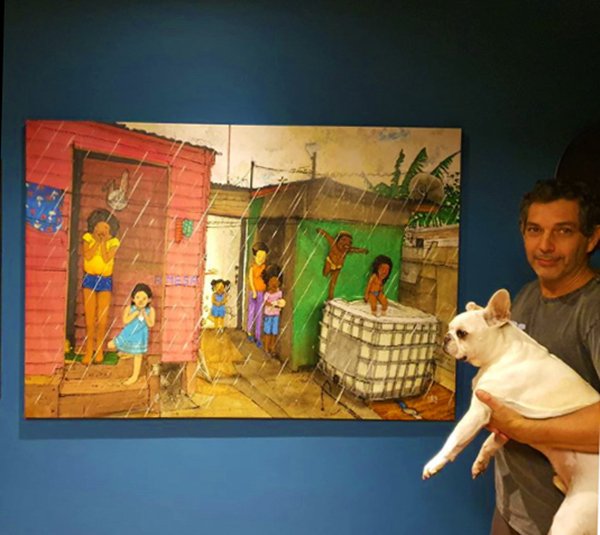 Quarentena em família 2020 Técnica mista sobre canvas 130cm x 100cm (2) Quarentena em família 2020 Técnica mista sobre canvas 130cm x 100cm (2)